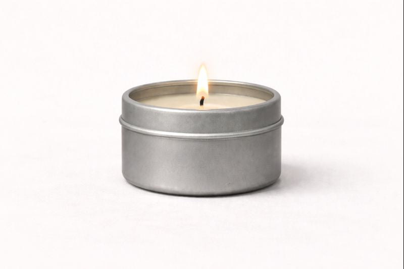 Travel tin Rose Wood candle by The Himalayan Peace